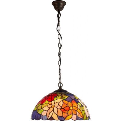 Fijalo - Lampe Suspendue avec Abat-jour Tiffany Ambre - Plafond 40cm - Publicité Fijalo - Lampe Suspendue avec Abat-jour Tiffany Ambre - Plafond 40cm - Publicité