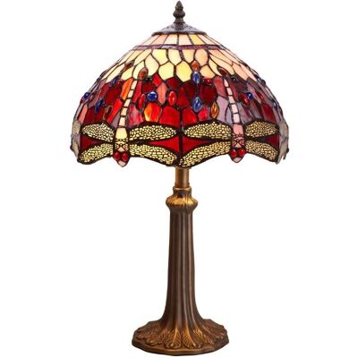 FIJALO Lampe de Table Tiffany - D-45cm - Zinc, Intérieur - Publicité FIJALO Lampe de Table Tiffany - D-45cm - Zinc, Intérieur - Publicité