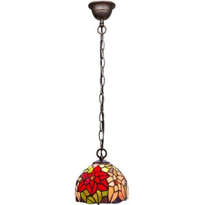 Fijalo Lampe Suspendue Tiffany - Série Diamond, 30cm, Multicolore - Publicité Fijalo Lampe Suspendue Tiffany - Série Diamond, 30cm, Multicolore - Publicité