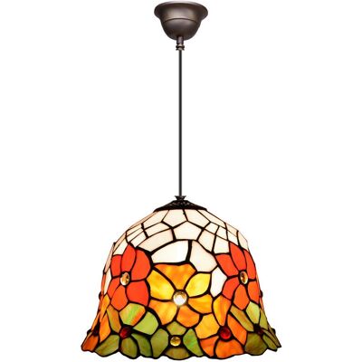 Fijalo Suspension Tiffany - Série Diamond D-30cm Éclairage Intérieur - Publicité Fijalo Suspension Tiffany - Série Diamond D-30cm Éclairage Intérieur - Publicité
