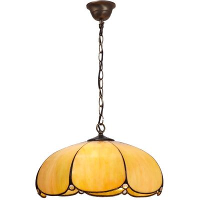 FIJALO Lampe Suspendue Tiffany Virginia 45cm - Lampe Suspendue - Publicité FIJALO Lampe Suspendue Tiffany Virginia 45cm - Lampe Suspendue - Publicité