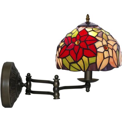 Abat-jour Tiffany Rose Modèle D-40cm Fijalo - Type de lampe - Publicité Abat-jour Tiffany Rose Modèle D-40cm Fijalo - Type de lampe - Publicité