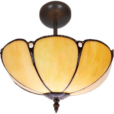 Lampe de table Tiffany Fijalo - Série Bell arbre D-40cm - Publicité Lampe de table Tiffany Fijalo - Série Bell arbre D-40cm - Publicité