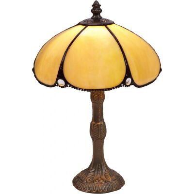 Fijalo Lampe de Table Tiffany - 20cm Lumière Directe - Publicité Fijalo Lampe de Table Tiffany - 20cm Lumière Directe - Publicité