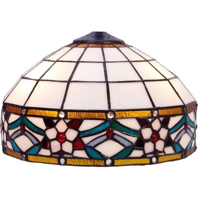 Fijalo Lampe Suspendue Tiffany - 30cm Multicolore Intérieur - Publicité Fijalo Lampe Suspendue Tiffany - 30cm Multicolore Intérieur - Publicité