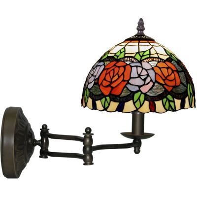 Fijalo Lampe Murale Tiffany - Applique - Publicité Fijalo Lampe Murale Tiffany - Applique - Publicité