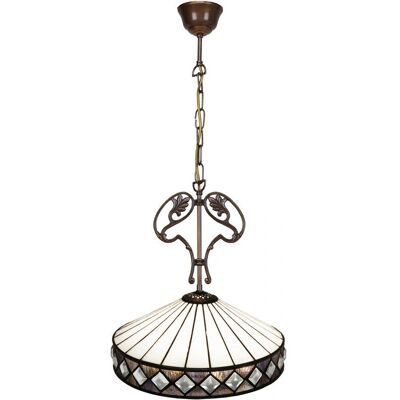 Fijalo Applique Tiffany - Style Musée - 60W - Multicolore - Publicité Fijalo Applique Tiffany - Style Musée - 60W - Multicolore - Publicité