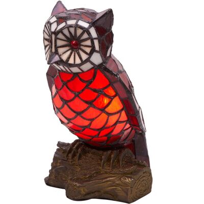 Fijalo Lampe Hibou Tiffany - Publicité Fijalo Lampe Hibou Tiffany - Publicité