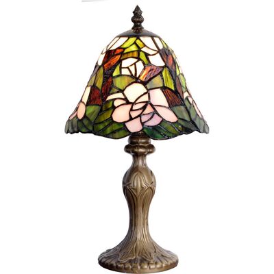 Fijalo Lampe de Table Tiffany Multicolore 20cm - Lampe de Table - Publicité Fijalo Lampe de Table Tiffany Multicolore 20cm - Lampe de Table - Publicité