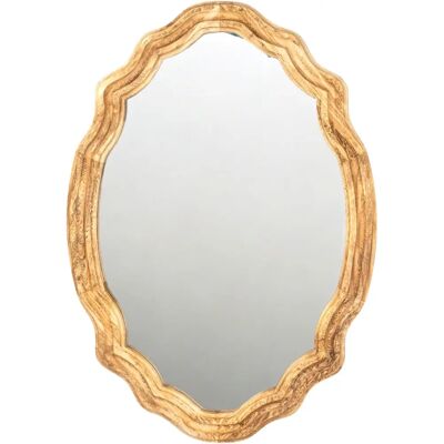 Specchio in Legno Naturale Fijalo Modello 17418 - Sistema di Montaggio a Parete Specchio in Legno Naturale Fijalo Modello 17418 - Sistema di Montaggio a Parete