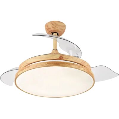 Fijalo Model 2050 - Lampa i wentylator na ścianę z drewnianym wykończeniem Fijalo Model 2050 - Lampa i wentylator na ścianę z drewnianym wykończeniem