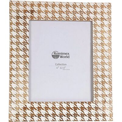 Fijalo Mango-Holz Weiß/Natürlich 20x25 cm Bilderrahmen - Bilderrahmen Fijalo Mango-Holz Weiß/Natürlich 20x25 cm Bilderrahmen - Bilderrahmen
