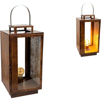 Fijalo Model - Metalowa latarnia 23x23x46 cm - Bez systemu mocowania Fijalo Model - Metalowa latarnia 23x23x46 cm - Bez systemu mocowania
