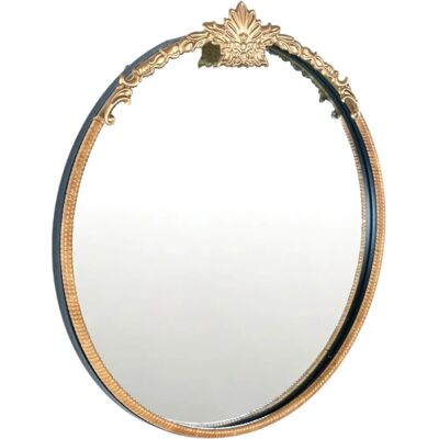 Fijalo - Ronde Spiegel Metaal Rattan Decor - 4x62x65cm Fijalo - Ronde Spiegel Metaal Rattan Decor - 4x62x65cm