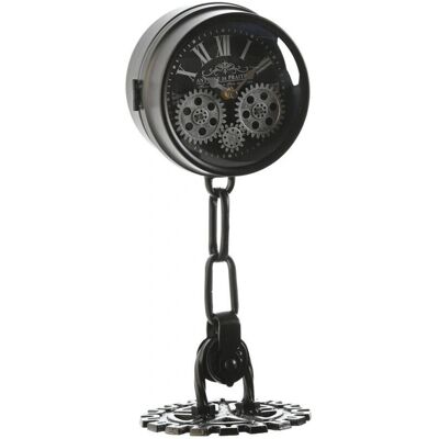 Fijalo - Metalen Kristallen Tafelklok - 18x17x40,5cm - Zwart Fijalo - Metalen Kristallen Tafelklok - 18x17x40,5cm - Zwart