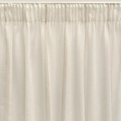 Fijalo Beige Translucent Curtain - Adjustable, Recycled Polyester Fijalo Beige Translucent Curtain - Adjustable, Recycled Polyester