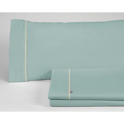 Fijalo - Juego de sábanas algodón - aqua - cama 180 - 4 piezas Fijalo - Juego de sábanas algodón - aqua - cama 180 - 4 piezas