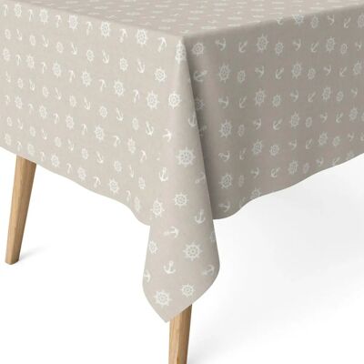 Ecommerc3 Ancora Resin Tablecloth 250x140 Cm Beige - Tablecloth Ecommerc3 Ancora Resin Tablecloth 250x140 Cm Beige - Tablecloth