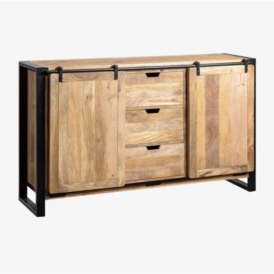 Sklum Commode en Bois de Mango - Rangement Industriel - Publicité Sklum Commode en Bois de Mango - Rangement Industriel - Publicité
