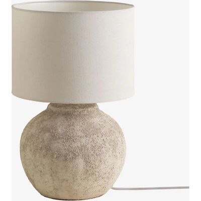 Lampe de table en lin et terracotta Aloia - SKLUM - Publicité Lampe de table en lin et terracotta Aloia - SKLUM - Publicité