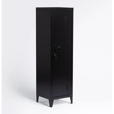 Armoire en acier Sklum - Nero Carbone - Publicité Armoire en acier Sklum - Nero Carbone - Publicité
