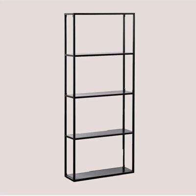 Estantería Modular de Pared en Acero - 60cm - Negra - Estantería Estantería Modular de Pared en Acero - 60cm - Negra - Estantería