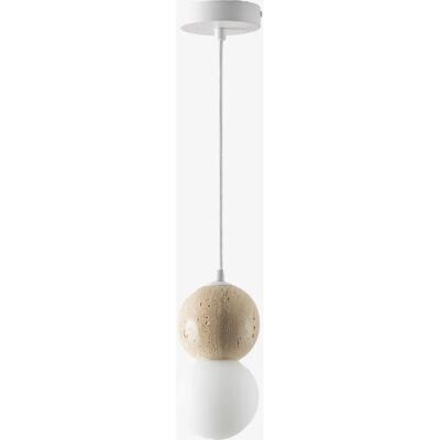 Sklum - Lampe de plafond en travertin avec boule de cristal - Publicité Sklum - Lampe de plafond en travertin avec boule de cristal - Publicité