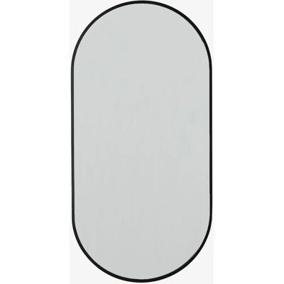Espejo de pared ovalado Elbert Sklum - 35x70cm, aluminio, negro Espejo de pared ovalado Elbert Sklum - 35x70cm, aluminio, negro