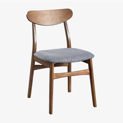 Sklum - Pack de 4 sillas de comedor en tela y madera - Sillas de comedor Sklum - Pack de 4 sillas de comedor en tela y madera - Sillas de comedor
