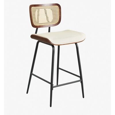 Sklum Raysa Hauts Tabourets - Bois, Rattan & Faux Cuir - Publicité Sklum Raysa Hauts Tabourets - Bois, Rattan & Faux Cuir - Publicité