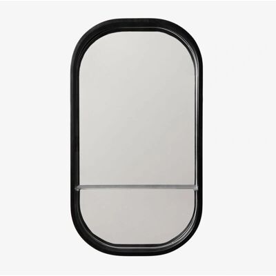 Espejo oval de pared Warien con estante - Decoración baño Espejo oval de pared Warien con estante - Decoración baño