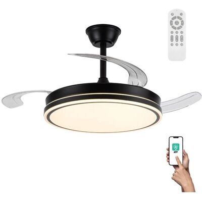 WONDERLAMP Takfläkt Miso - 6 hastigheter - Svart - Takfläkt WONDERLAMP Takfläkt Miso - 6 hastigheter - Svart - Takfläkt