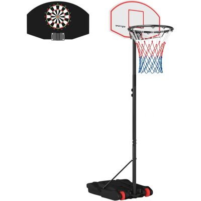 Sportnow - A61-073V00BK - 210-247 cm - cesta de basquetebol Sportnow - A61-073V00BK - 210-247 cm - cesta de basquetebol