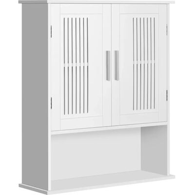 Armario de Pared Kleankin - Ahorro de espacio, Dos niveles, Estante ajustable Armario de Pared Kleankin - Ahorro de espacio, Dos niveles, Estante ajustable