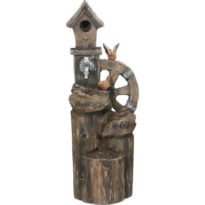 Outsunny - 2-in-1 Birdhouse - Luces LED - Garden Fountain Outsunny - 2-in-1 Birdhouse - Luces LED - Garden Fountain