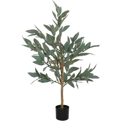 Árvore artificial de louro Homcom - 120cm Decoração natural para interiores Árvore artificial de louro Homcom - 120cm Decoração natural para interiores
