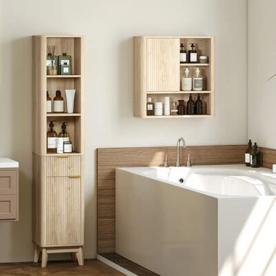 HOMCOM - Wall Cabinet - 5 Compartments - Armario de baño HOMCOM - Wall Cabinet - 5 Compartments - Armario de baño