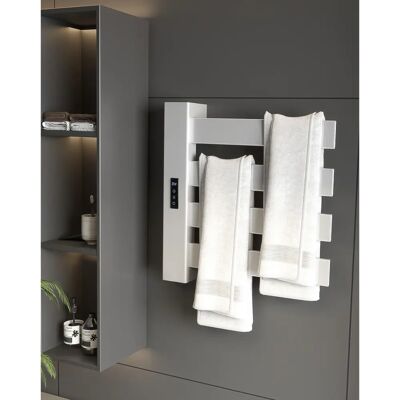 Homcom - ToalleroEléctricoPared - 4 barres - Wi‑Fi - Chauffage de serviettes - Publicité Homcom - ToalleroEléctricoPared - 4 barres - Wi‑Fi - Chauffage de serviettes - Publicité