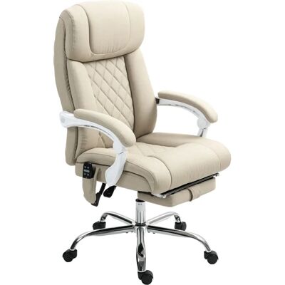 Homcom - Massage Office Chair - Beige - Office chair Homcom - Massage Office Chair - Beige - Office chair