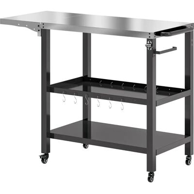 Outsunny - Garden Grill Cart - Negro - Grill cart Outsunny - Garden Grill Cart - Negro - Grill cart