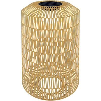 Farol de jardín de ratán sintético natural - LED Ø30x55cm Farol de jardín de ratán sintético natural - LED Ø30x55cm