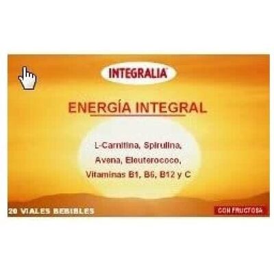 Integralia Énergie - 20 Ampoules - Complément énergétique - Publicité Integralia Énergie - 20 Ampoules - Complément énergétique - Publicité