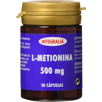 Integralia L-Methionin 500 mg Kapseln - Nahrungsergänzungsmittel Integralia L-Methionin 500 mg Kapseln - Nahrungsergänzungsmittel