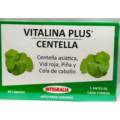 Integralia Centella Asiatica Plus 60 Kapseln - Pflanzliches Nahrungsergänzungsmittel für Wellness Integralia Centella Asiatica Plus 60 Kapseln - Pflanzliches Nahrungsergänzungsmittel für Wellness