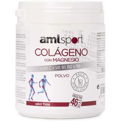Amlsport Colágeno com Magnésio e Vitaminas - Morango - Pó Amlsport Colágeno com Magnésio e Vitaminas - Morango - Pó