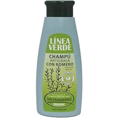 Champú sin grasa de romero Línea Verde - Cuidado del cabello Champú sin grasa de romero Línea Verde - Cuidado del cabello