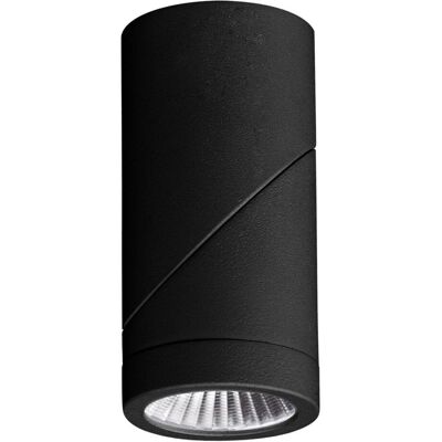 BENEITO FAURE - Lampada LED cilindrica regolabile da parete o soffitto - 7W - Nera BENEITO FAURE - Lampada LED cilindrica regolabile da parete o soffitto - 7W - Nera
