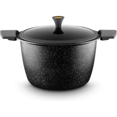 Castey Vulcano Casseruola Alta per Induzione 26cm con Coperchio Castey Vulcano Casseruola Alta per Induzione 26cm con Coperchio