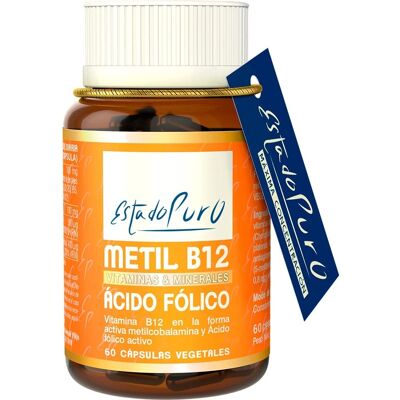 Estado Puro Methyl B12 Ácido Fólico - Suplemento alimentar Estado Puro Methyl B12 Ácido Fólico - Suplemento alimentar