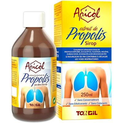 Xarope de Própolis Tongil Apicol - Expectorante & Balsâmico - 250ml Xarope de Própolis Tongil Apicol - Expectorante & Balsâmico - 250ml